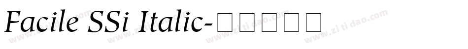 Facile SSi Italic字体转换